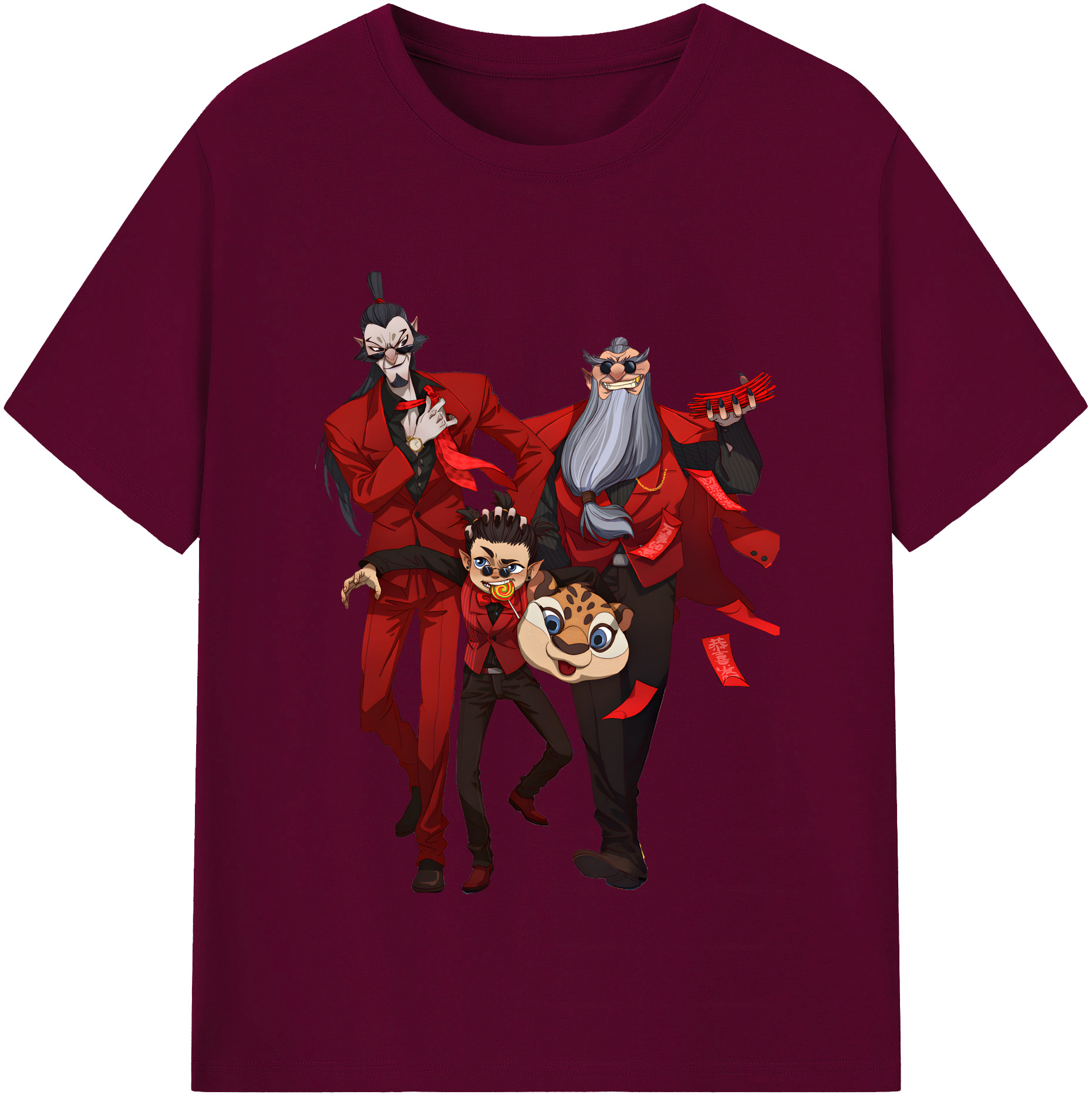 （画像用） Ne Zha 2 ナタ 魔童の大暴れ レディースカジュアルプリントTシャツ（綿100％）
